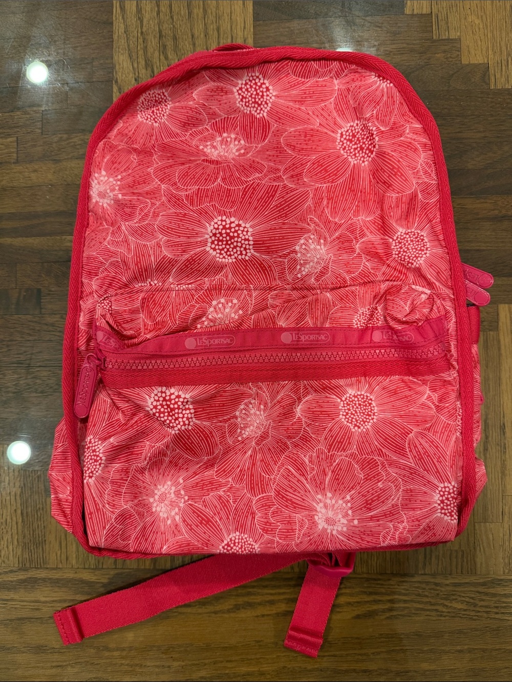 Lesportsac x NYBG Small Route Pink Floral Backpack